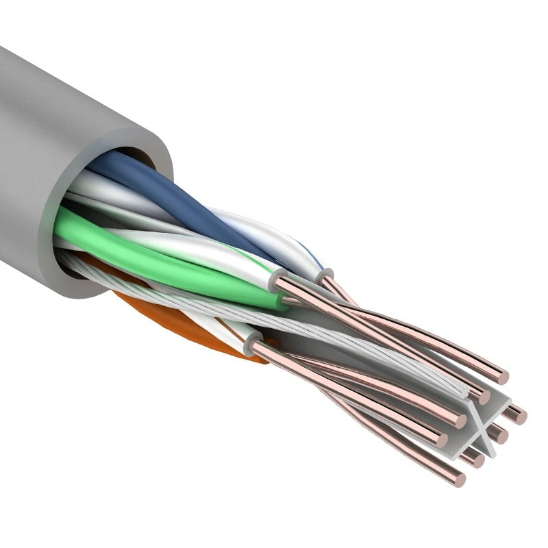 U/UTP 4PR 23AWG, CCA, CAT6, PVC, 305м. PROconnect (01-0047-3), кабель «витая пара» (LAN) для структурированных систем связи