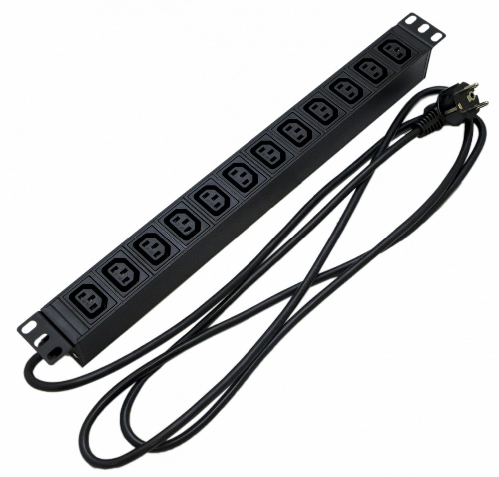 SHE19-12IEC-2.5IEC, блок розеток 19"