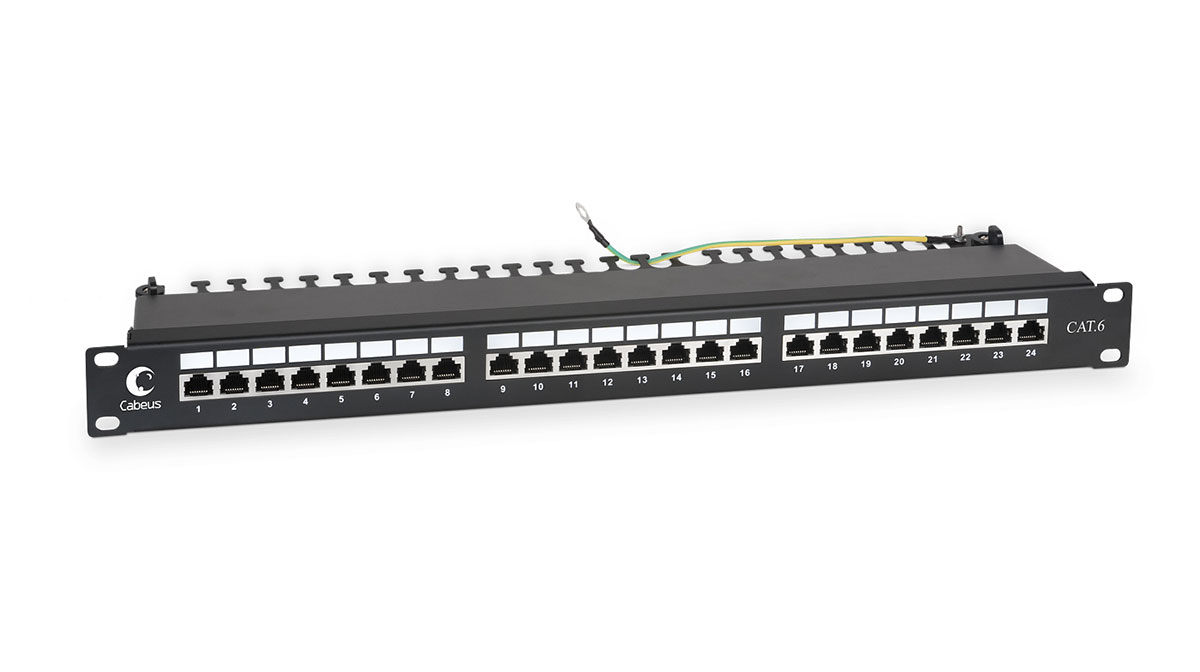 PL-24-Cat.6-SH-Dual (7234c), патч-панель 19"