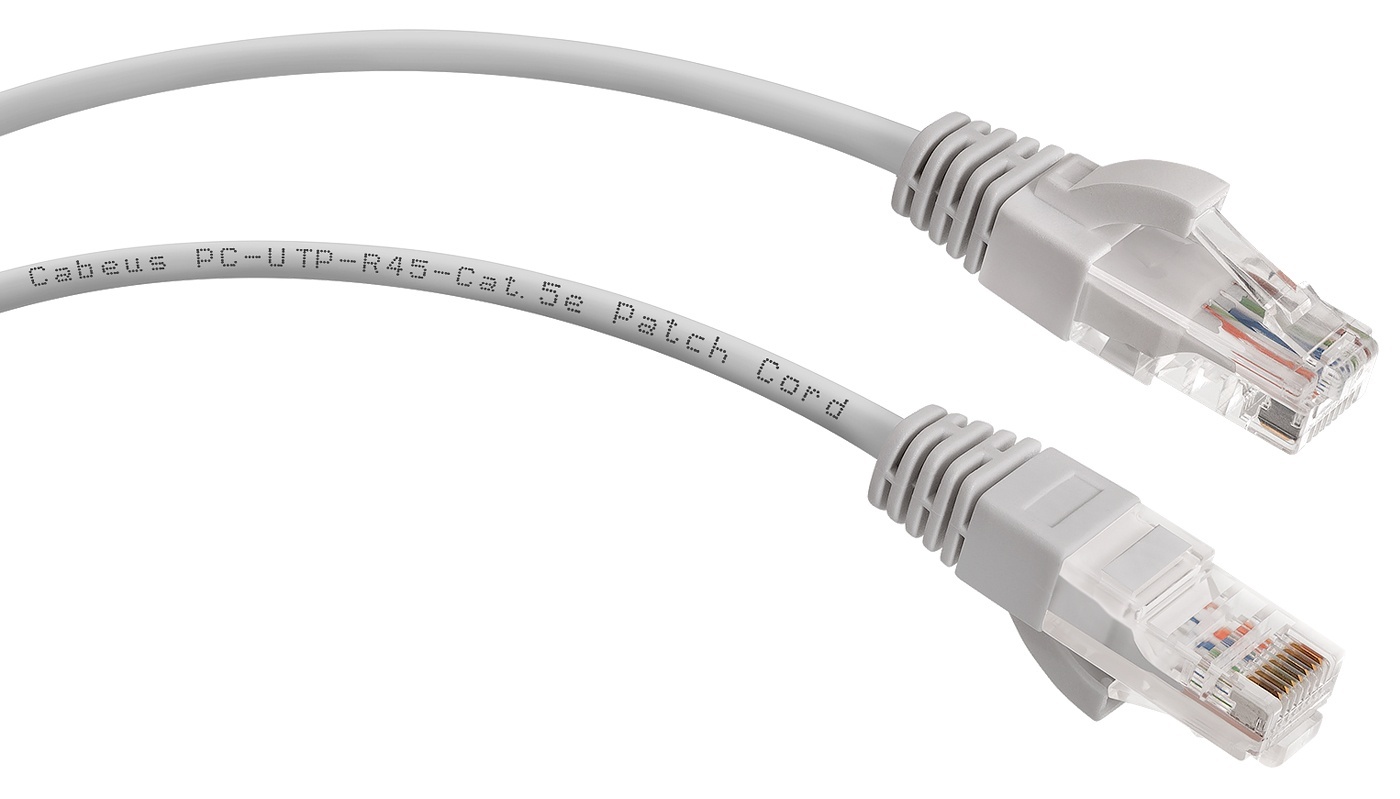 PC-UTP-RJ45-Cat.5e-2m (7213c), серый, патч-корд медный