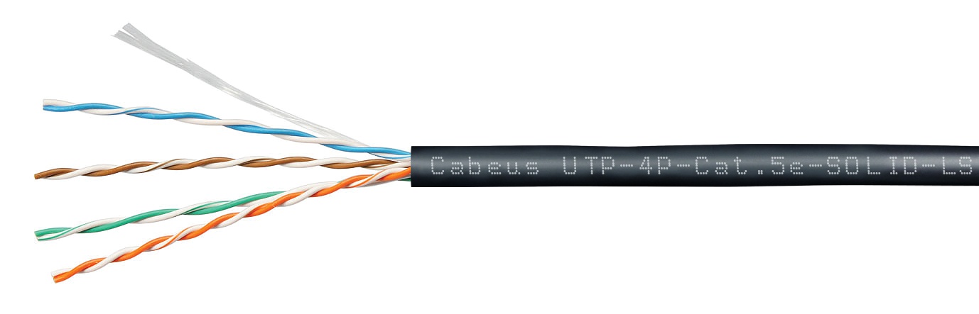 UTP-4P-Cat.5e-SOLID-LSZH-BK (9781c), кабель «витая пара» (LAN) для структурированных систем связи