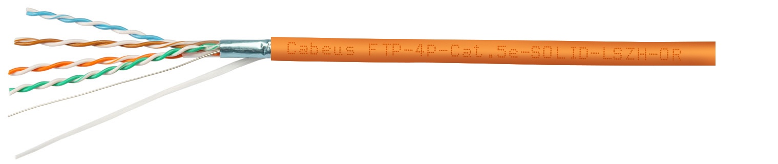 FTP-4P-Cat.5e-SOLID-LSZH (7199c), кабель «витая пара» (LAN) для структурированных систем связи