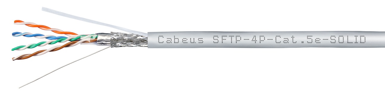 SFTP-4P-Cat.5e-SOLID-GY (7174c), кабель «витая пара» (LAN) для структурированных систем связи