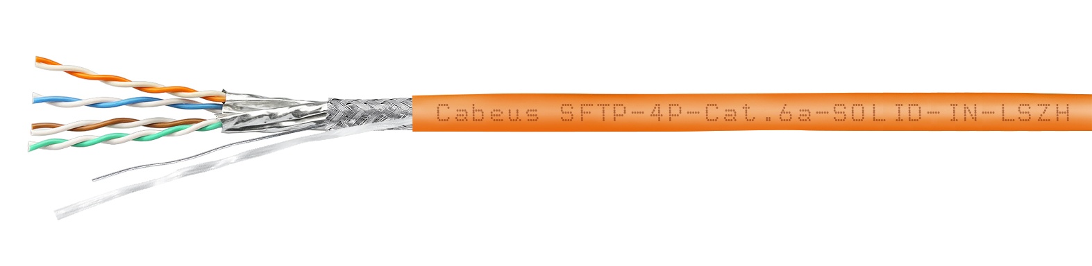 SFTP-4P-Cat.6a-SOLID-IN-LSZH (7468c), кабель «витая пара» (LAN) для структурированных систем связи