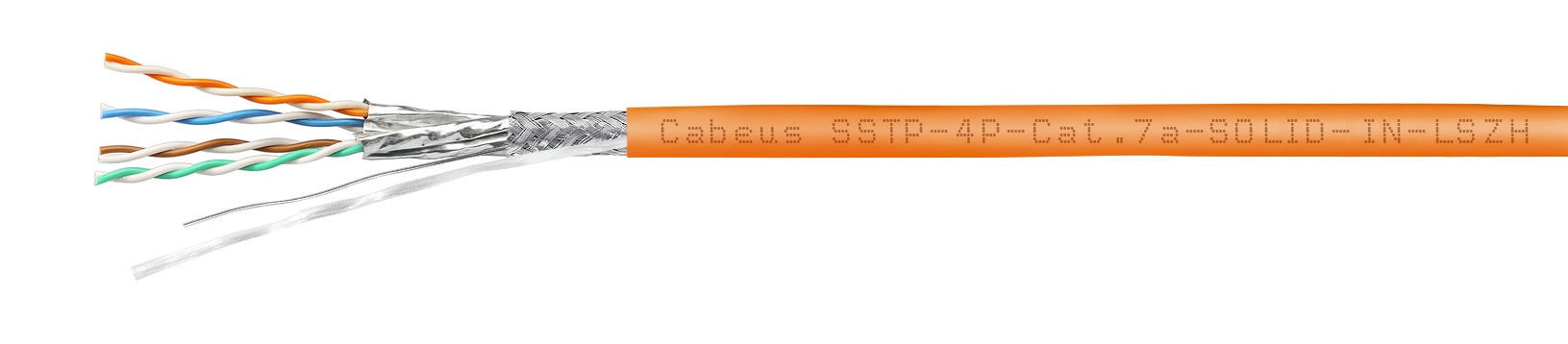 SSTP-4P-Cat.7a-SOLID-IN-LSZH (7639c), кабель «витая пара» (LAN) для структурированных систем связи