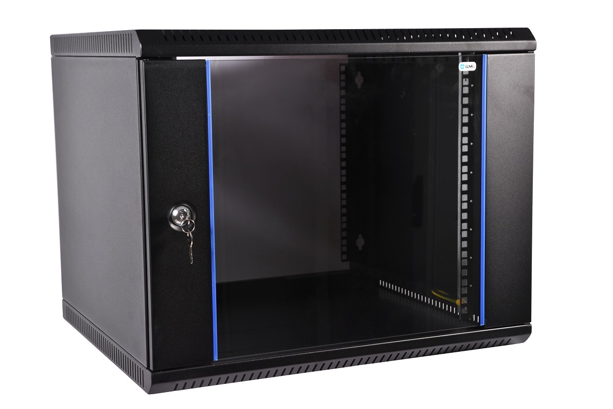ШРН-Э-15.650-9005, шкаф телекоммуникационный 19" настенный 15U