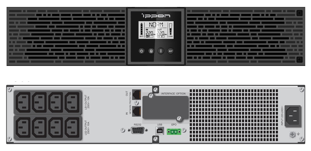 Ippon Smart Winner II 1500 (1192978), источник бесперебойного питания