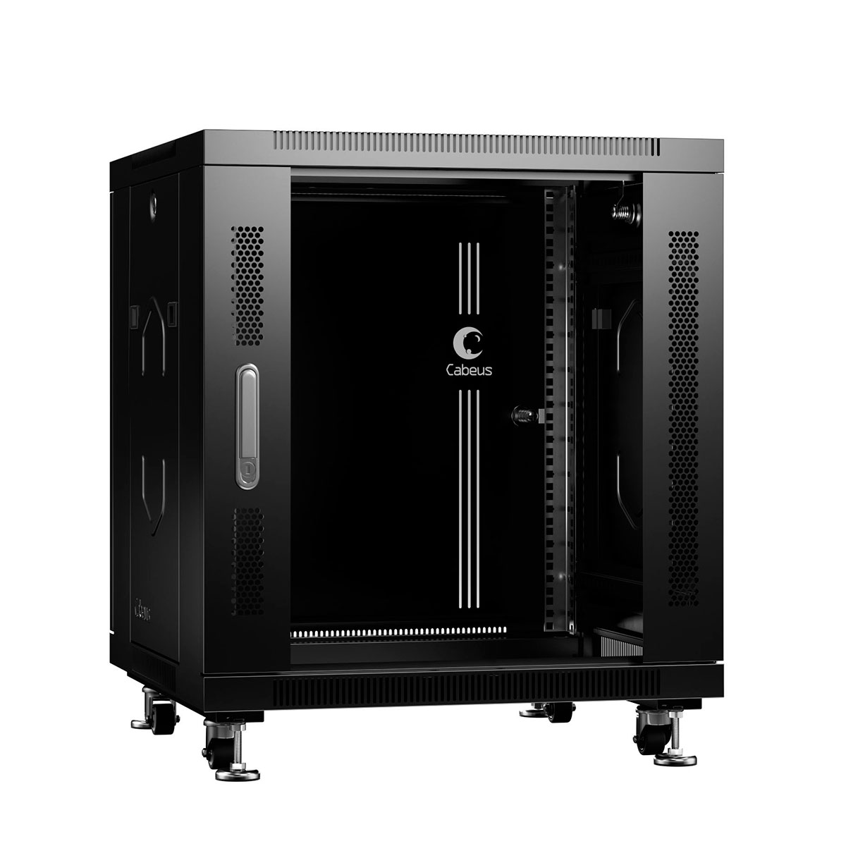 SH-05C-12U60/80-BK (8570c), шкаф телекоммуникационный 19" напольный 12U