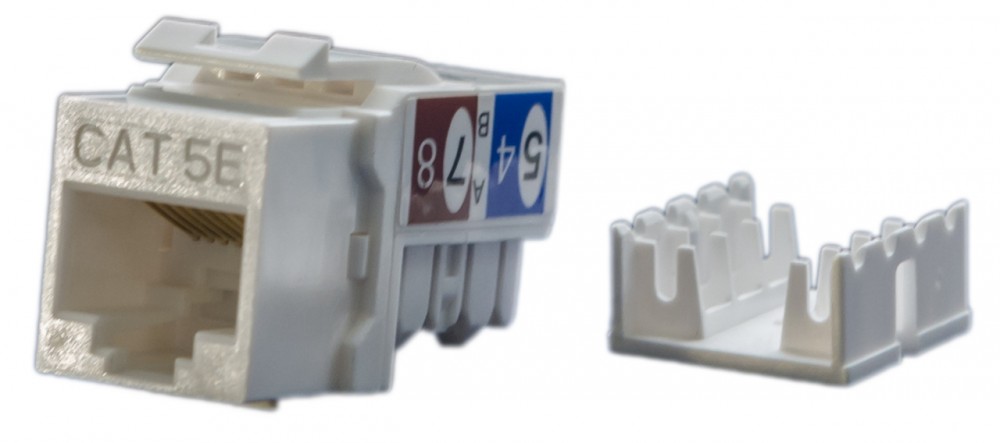 KJ9-8P8C-C5e-90-WH, вставка Keystone Jack RJ-45
