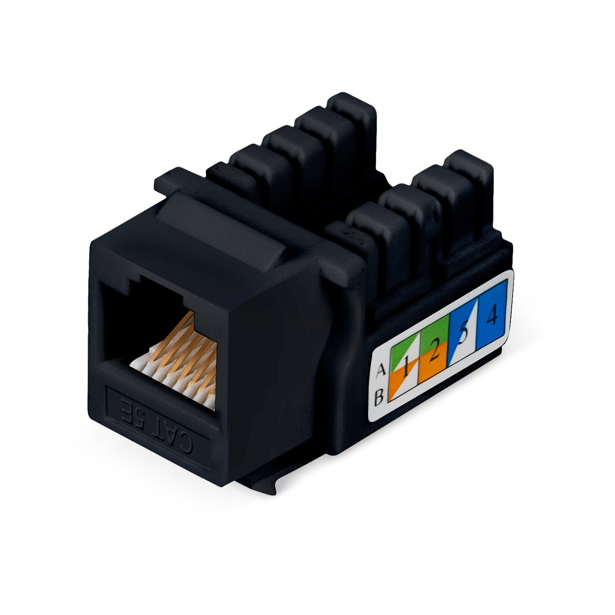 KJ-RJ45-Cat.5e-90-BK (9482c), вставка Keystone Jack RJ-45