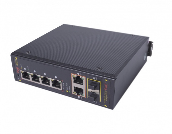 CO-PF-4P2F-P505M, коммутатор 4-портовый Gigabit Ethernet с PoE