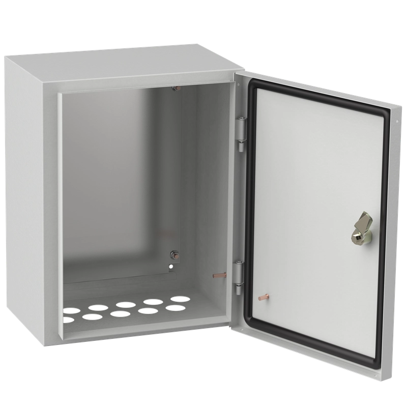 Корпус металлический GENERICA ЩМП-1-0 400х300х220 У2 IP54 с монтажной платой (YKM40-01-54-G)