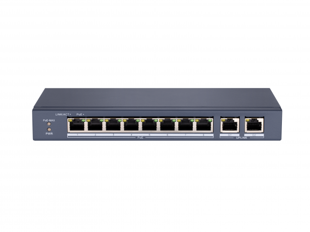 DS-S1008P, коммутатор с питанием POE