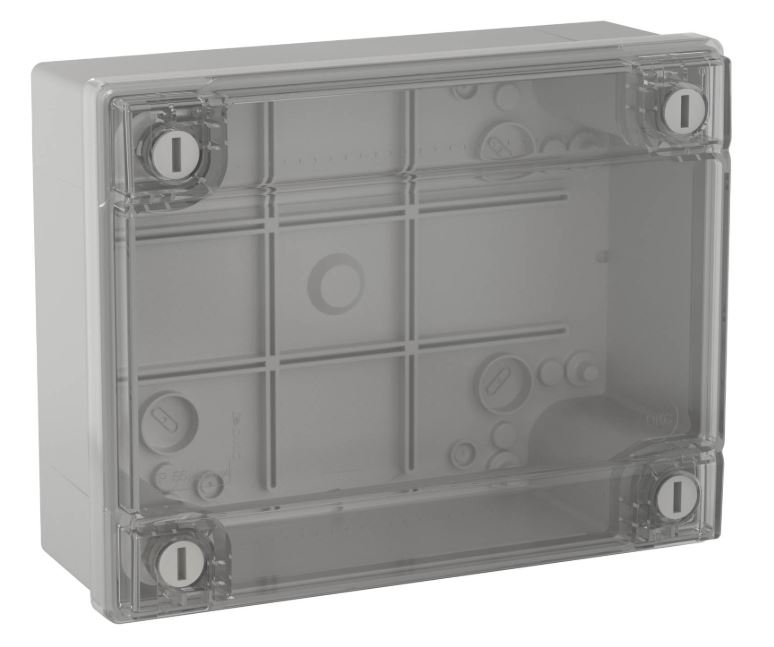 Коробка ответвительная с гладкими стенками и прозрачной крышкой, IP56, 300х220х120 (54320)