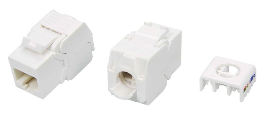 KJ8-8P8C-C5e-180-TLS-WH, вставка Keystone Jack RJ-45