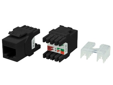 KJ8-8P8C-C5e-180-BK, вставка Keystone Jack RJ-45