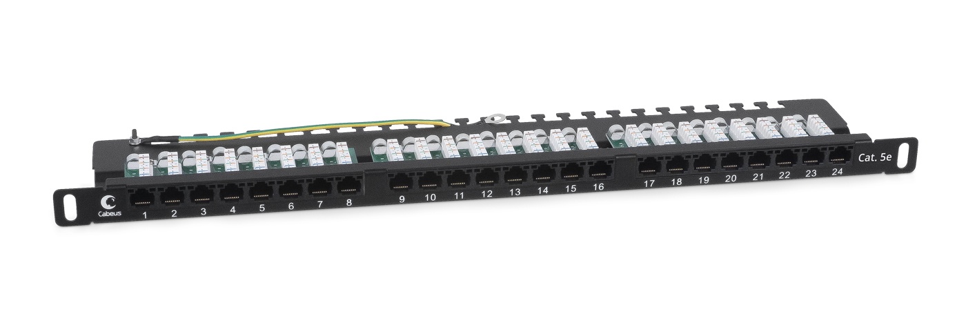 PLHD-24-Cat.5e-Dual-90-0,5U (9666c), патч-панель 19"