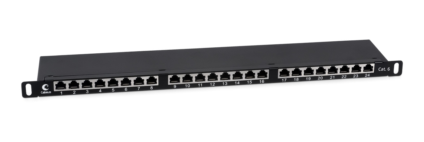 PLHD-24-Cat.6-SH-Dual-0,5U (9651c), патч-панель 19"