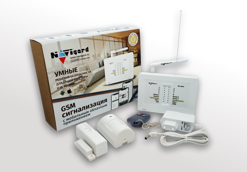 NV 8321W KIT, GSM сигнализация радиоканальная с WI-FI модулем