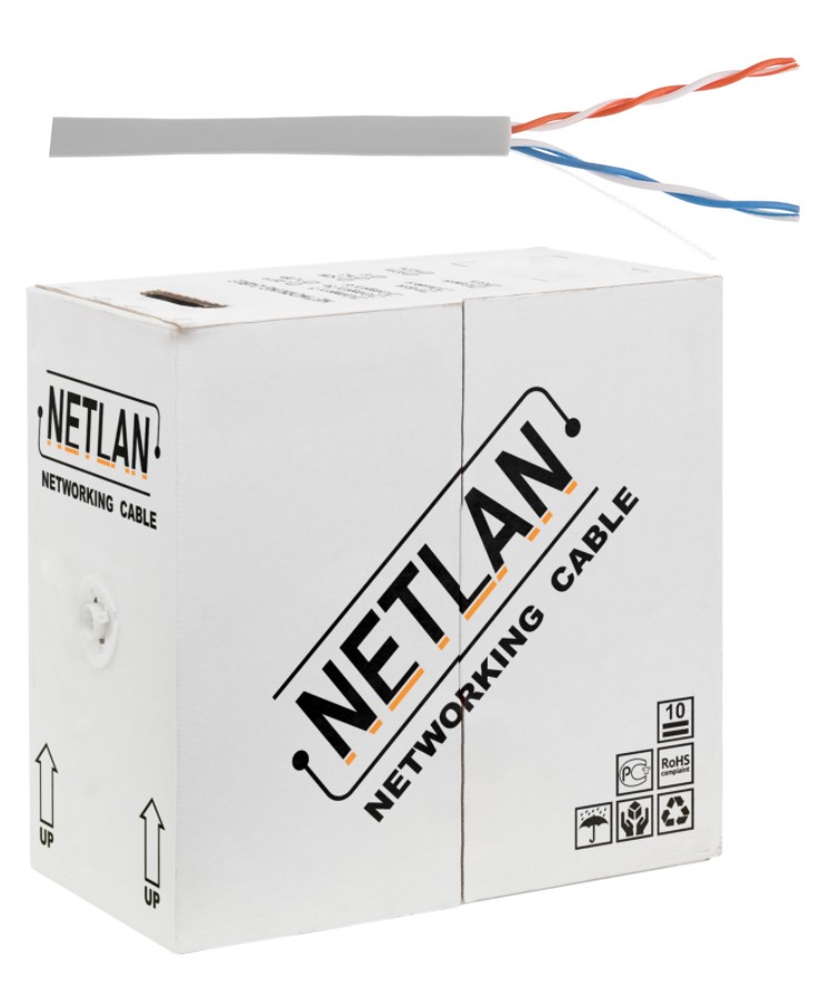 U/UTP 2pair, Cat5, In, PVC, CCA (CCA-UU002-5-PVC-GY), кабель «витая пара» (LAN) для структурированных систем связи