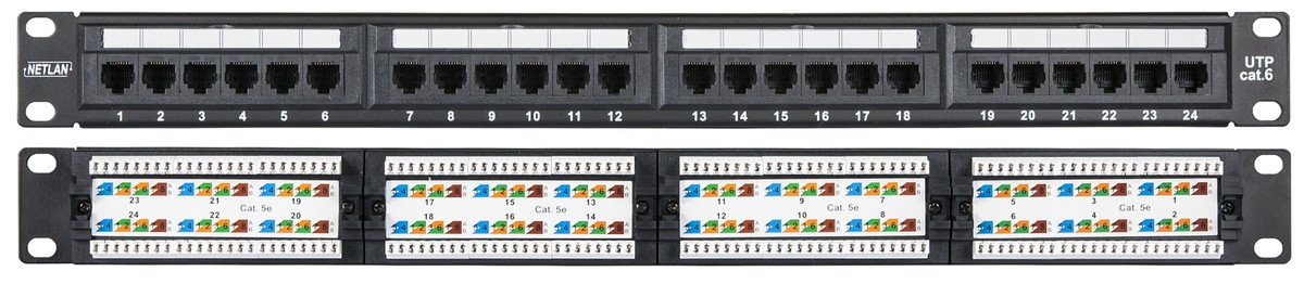EC-URP-24-UE2, патч-панель 19"
