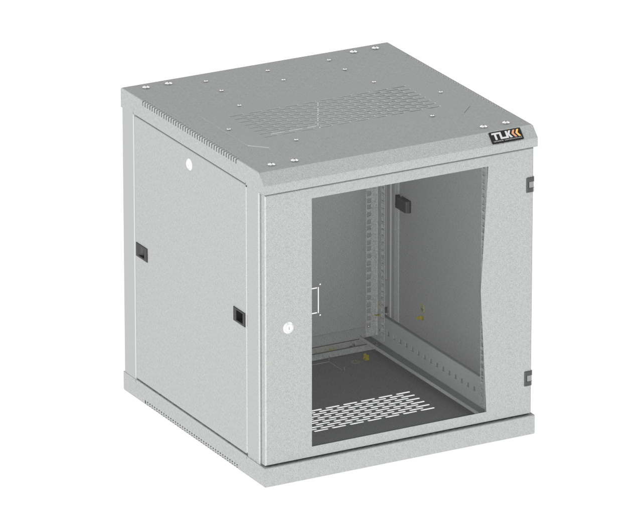 TWC-126045-R-G-GY, шкаф телекоммуникационный 19" настенный 12U