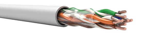 TechnoLAN U/UTP Cat 5e PVC LSнг(А)-LS 2х2х0,52, кабель «витая пара» (LAN) для структурированных систем связи
