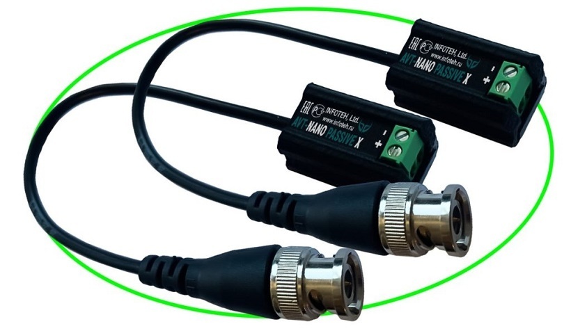AVT-Nano Passive X, комплект миниатюрных приемопередатчиков AHD/TVI/CVI