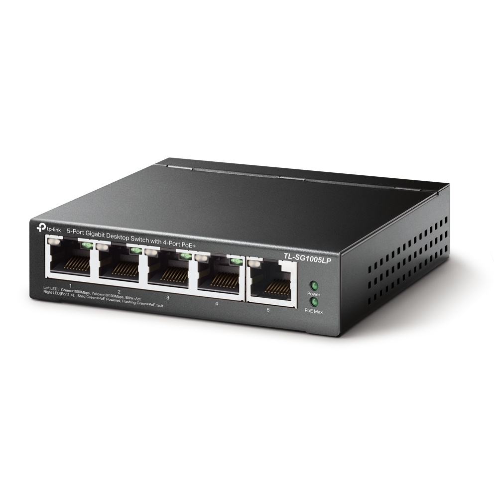 TL-SG1005LP, коммутатор с PoE