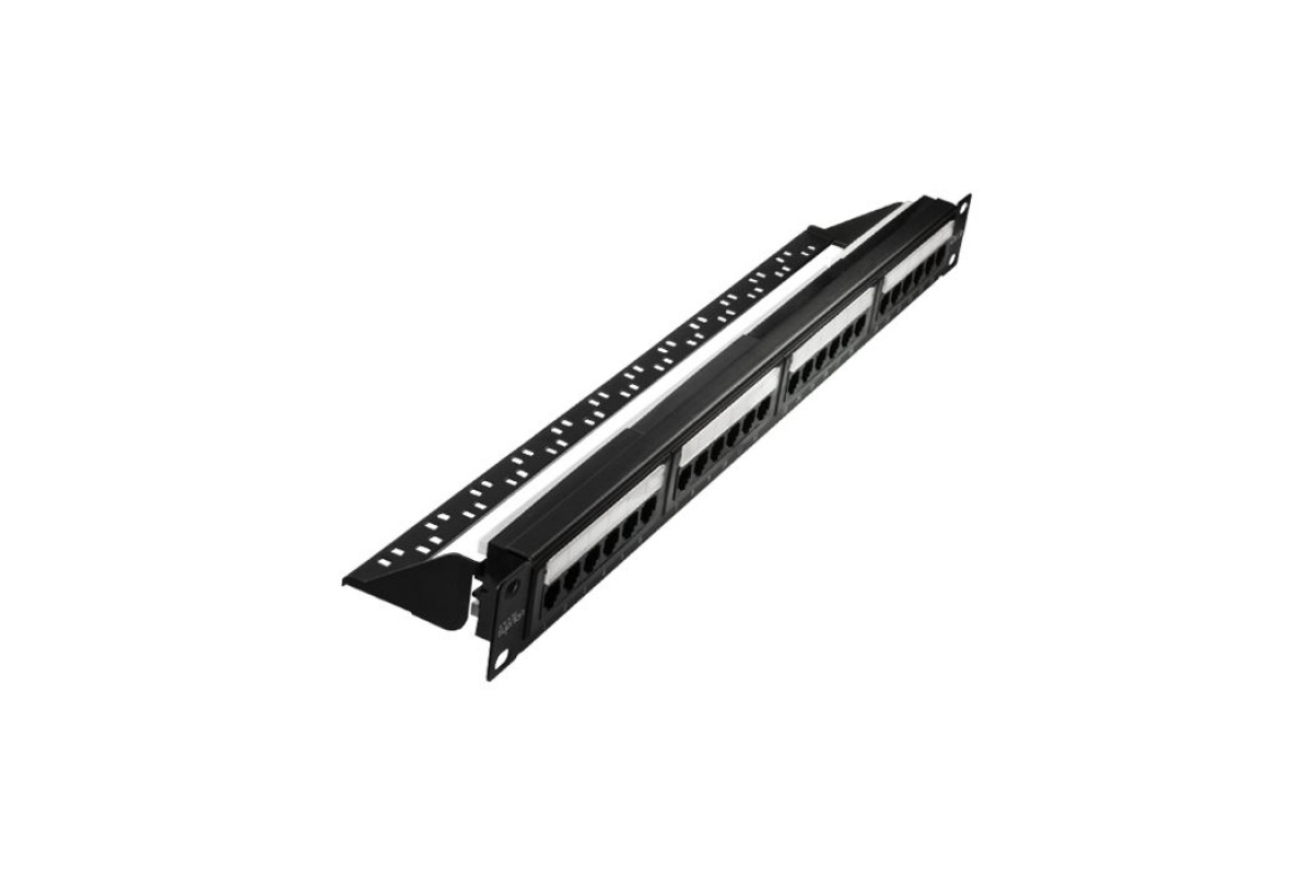 Патч-панель 19", 24xRJ-45, UTP, Cat.6, 1U (10-0427)