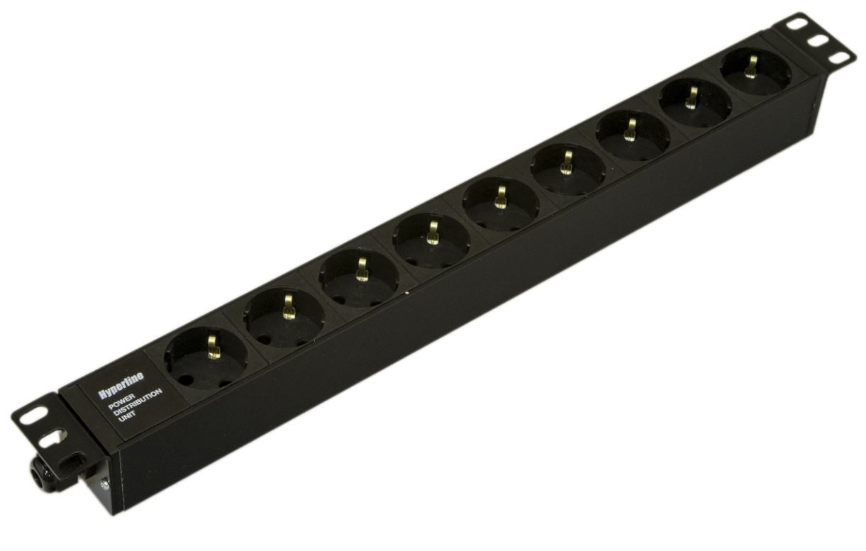 SHE19-9SH-CB, блок розеток 19"