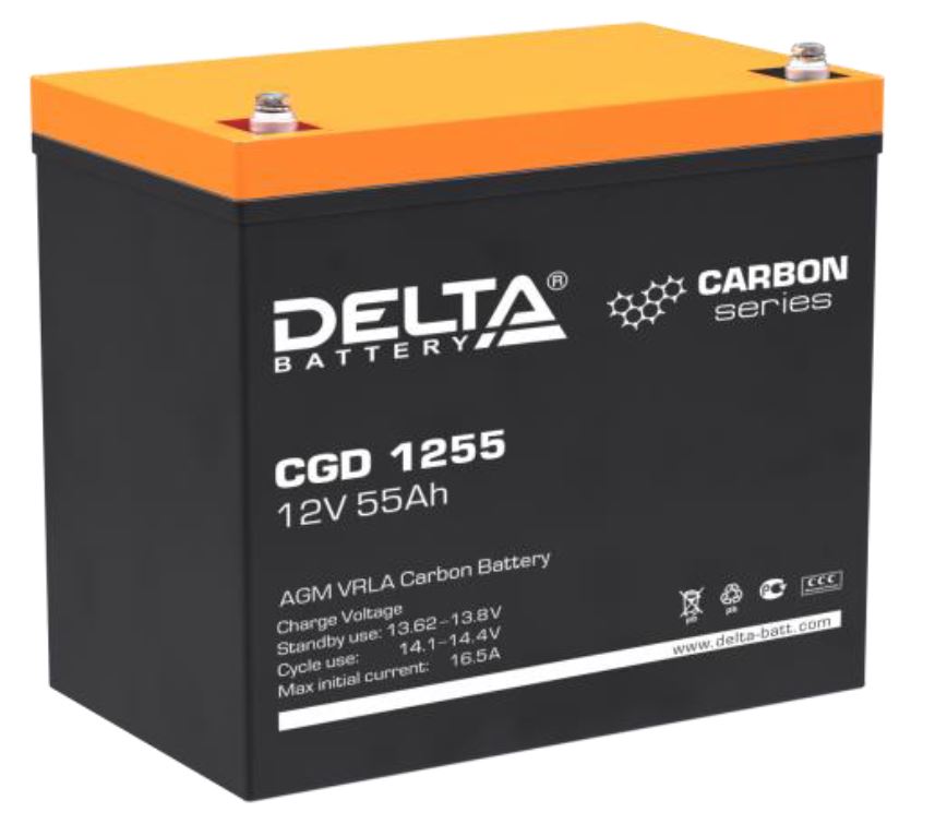 Delta CGD 1255, аккумулятор герметичный свинцово-кислотный