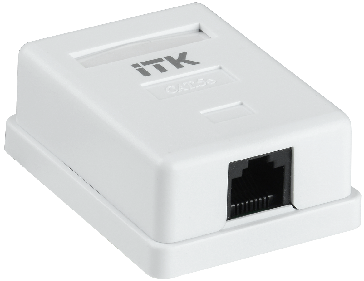 CS2-1C5EU-12, настенная розетка RJ45
