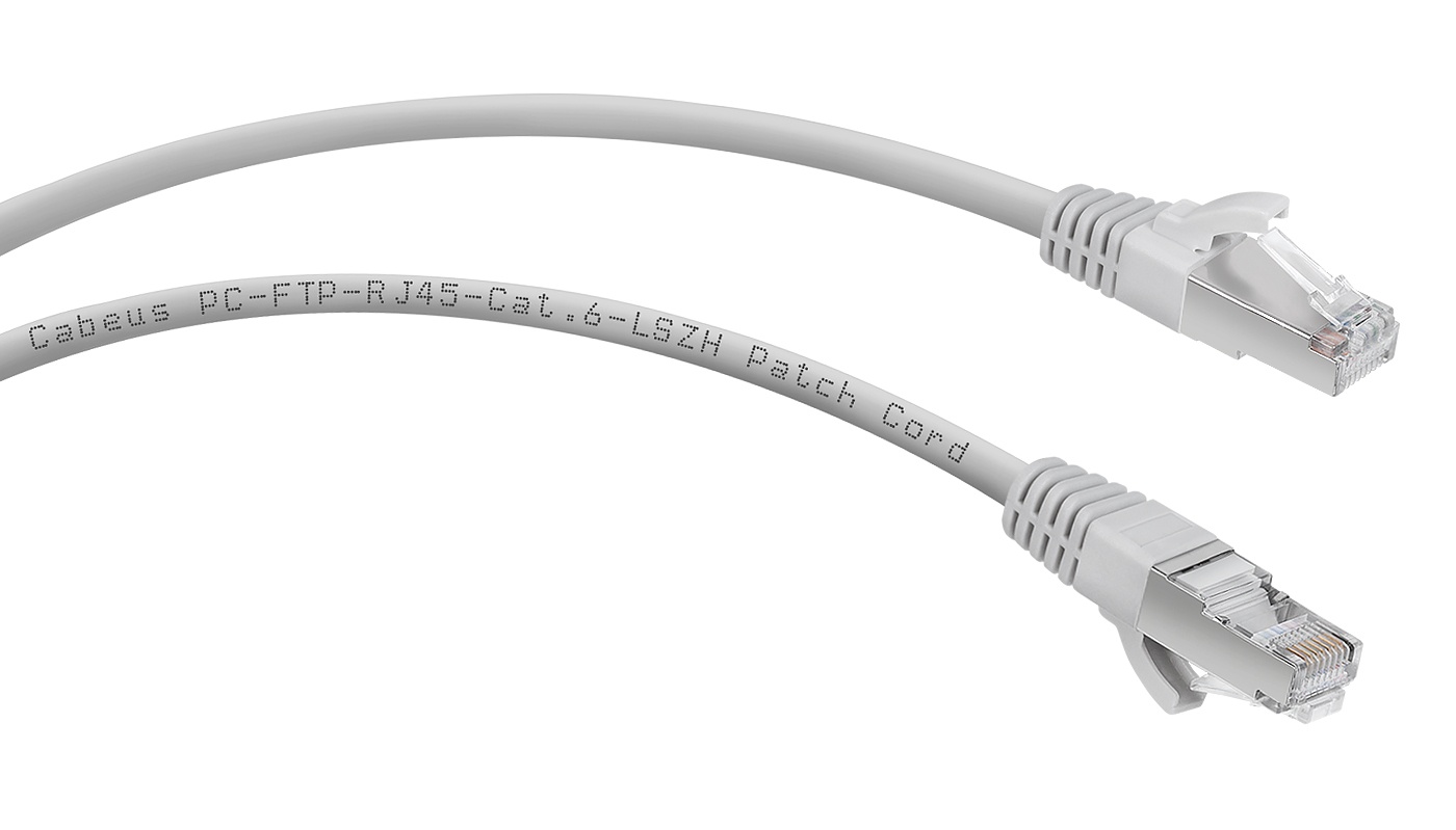 PC-FTP-RJ45-Cat.6-3m-LSZH (7911c), серый, патч-корд медный