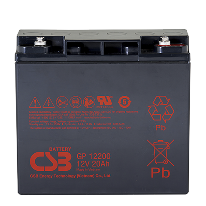 CSB GP 12200, аккумулятор герметичный свинцово-кислотный