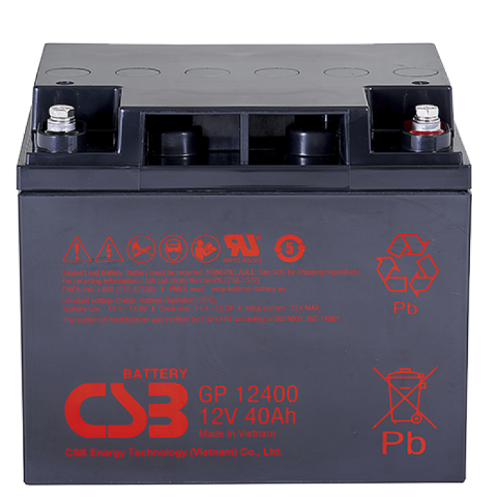 CSB GP 12400, аккумулятор герметичный свинцово-кислотный