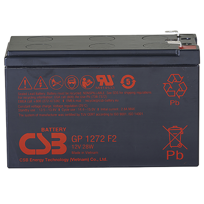 CSB GP 1272(28W), аккумулятор герметичный свинцово-кислотный