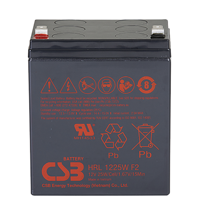 CSB HRL 1225W, аккумулятор герметичный свинцово-кислотный