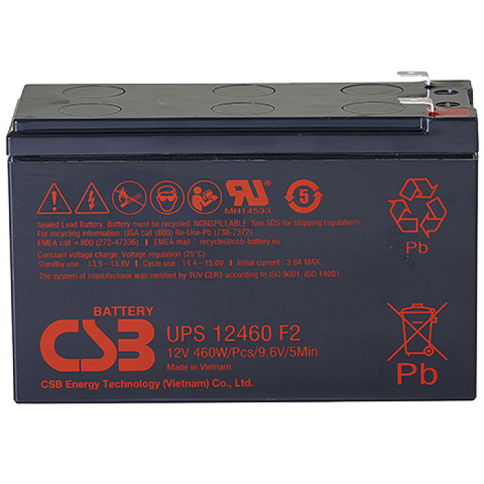 CSB UPS 12460, аккумулятор герметичный свинцово-кислотный