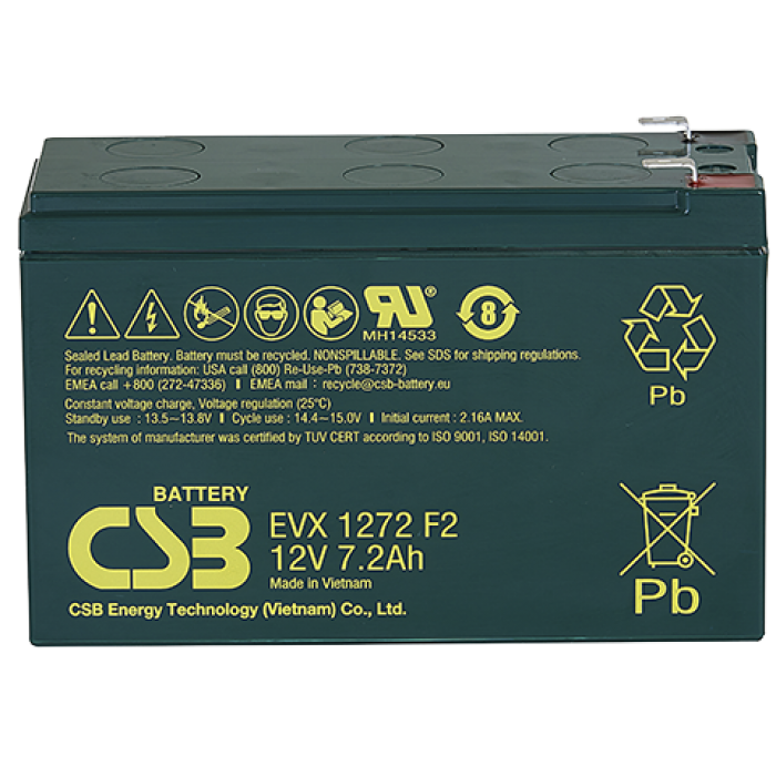 CSB EVX 1272, аккумулятор герметичный свинцово-кислотный