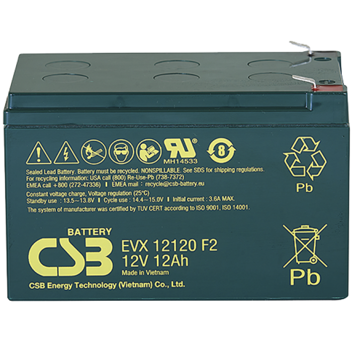 CSB EVX 12120, аккумулятор герметичный свинцово-кислотный