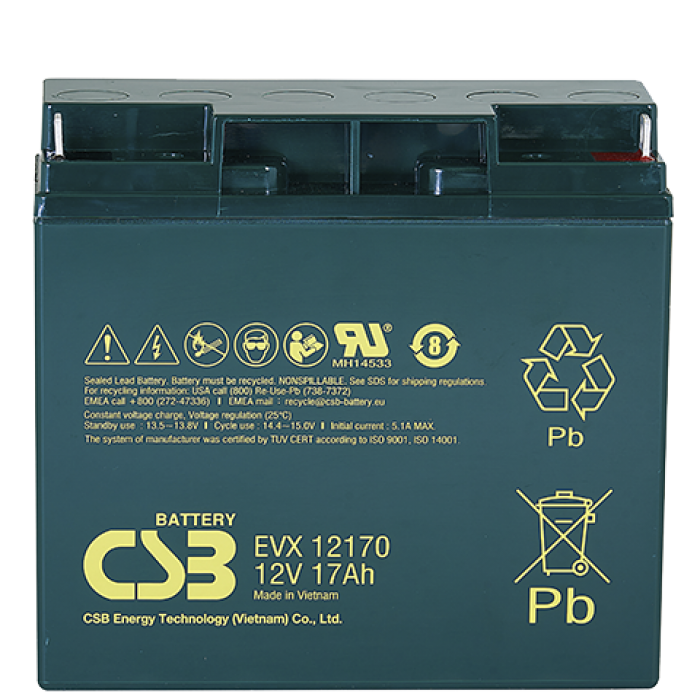 CSB EVX 12170, аккумулятор герметичный свинцово-кислотный