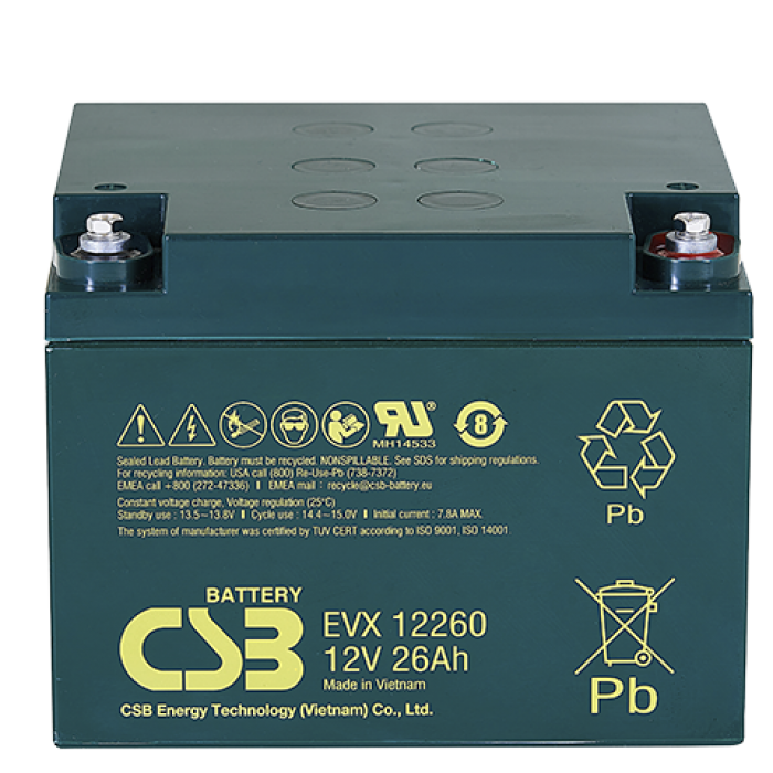 CSB EVX 12260, аккумулятор герметичный свинцово-кислотный