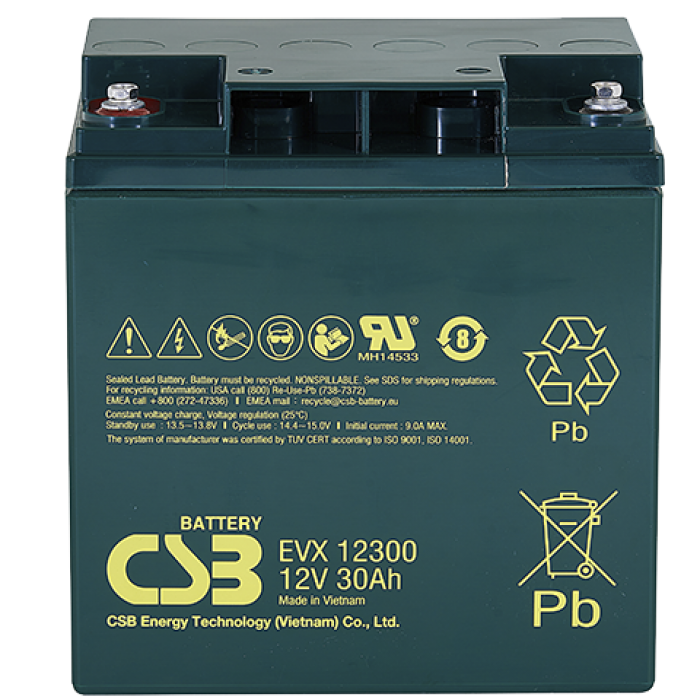 CSB EVX 12300, аккумулятор герметичный свинцово-кислотный
