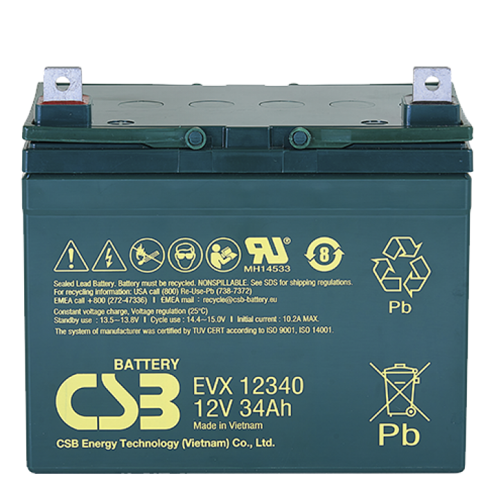 CSB EVX 12340, аккумулятор герметичный свинцово-кислотный