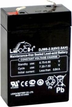 LEOCH DJW6-2,8, аккумулятор герметичный свинцово-кислотный