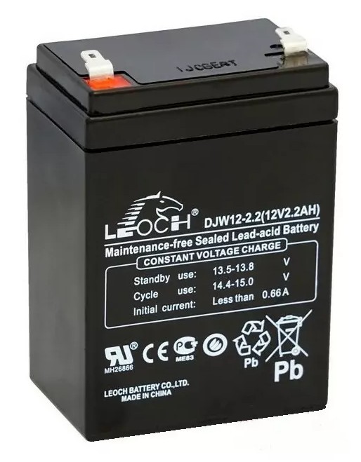 LEOCH DJW12-2,2, аккумулятор герметичный свинцово-кислотный