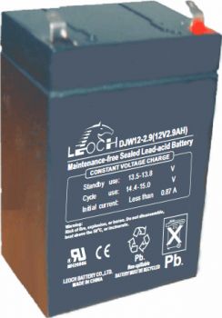 LEOCH DJW12-2,9, аккумулятор герметичный свинцово-кислотный