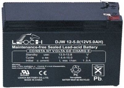 LEOCH DJW12-5,0, аккумулятор герметичный свинцово-кислотный