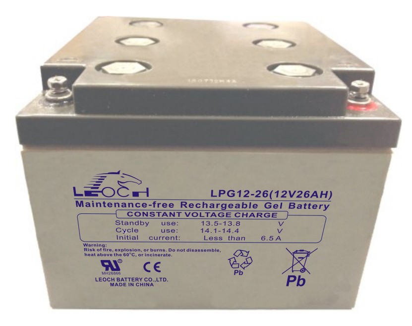 LEOCH LPG12-26, аккумулятор герметичный свинцово-кислотный